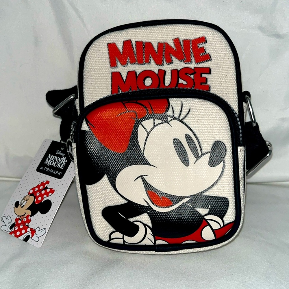 Disney primark Minnie Mouse Crossbody bag purse Phone Holder New adjustable strp